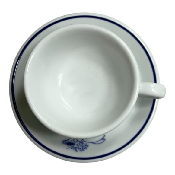 VNTG 1994 Starbucks Rosanna Imports Ceramic Espresso Cup & Saucer Cherub Design - Picture 8 of 15